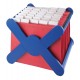 Suport plastic pentru 35 dosare suspendabile, HAN X-Cross - albastru