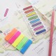 Stick index plastic transparent color 45 x 12 mm, 5 x 25 file/set, Stick"n - 5 culori neon