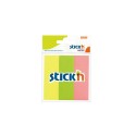 Stick notes index 76 x 25 mm, 3 x 50 file/set, Stick"n - 3 culori neon