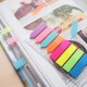 Stick index plastic transparent color 42 x 12 mm, 5 x 25 file/set, Stick"n - 5 culori neon - sageata