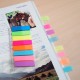 Stick index plastic transp. color 45 x 12 mm, 8 x 25 file/set + rigla, Stick"n - 8 culori neon
