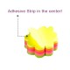 Notes autoadeziv Die-Cut - floare, 67 x 67 mm, 5 x 50 file/set, Stick"n - 5 culori fluorescente