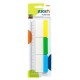 Stick index plastic transp. cu margine color 37 x 50 mm, 3 x 10file/set, Stick"n - 3 culori neon