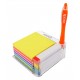 Notes autoadeziv cu suport, 76 x 76 mm - 400 file/set, 76 x 14 mm - 380 file/set, Stick"n - culori a