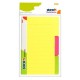 Divider notes autoadeziv cu 3 separatoare, 148 x 98 mm, 60 file, Stick"n - 3 culori neon