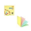 Magic notes autoadeziv 76 x 76 mm, 100 file, Stick"n Magic Notes - 4 culori pastel