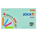 Magic notes autoadeziv 76 x 127 mm, 100 file, Stick"n Magic Notes - 4 culori pastel