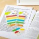 Stick index plastic transp. cu margine color 38 x 25 mm, 4 x 20 file/set, Stick"n - 4 culori neon