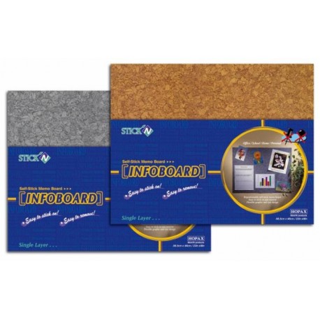 Memoboard autoadeziv 58 x 46 cm, Stick"n - pluta