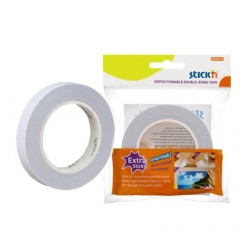 Banda dublu adeziva cu adeziv permanent, 12mm x 12 m, Stick"n Extra-Sticky