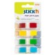 Film index autoadeziv 45 x 12mm, 4 x 35 file/set, cu dispenser, Stick"n Pop-up - transp. - V/G/R/A
