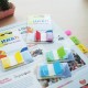 Film index autoadeziv 45 x 25mm, 50 file/set, cu dispenser, Stick"n Pop-up - transparent/albastru
