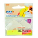 Stick index plastic 38 x 38 mm, 20/set, index sageata, tab hartie color, Stick"n Arrow Tabs