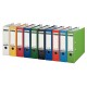 Biblioraft A4, plastifiat PP/paper, margine metalica 80 mm, LEITZ 180 - alb