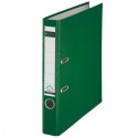 Biblioraft A4, plastifiat PP/paper, margine metalica 52 mm, LEITZ 180 - verde