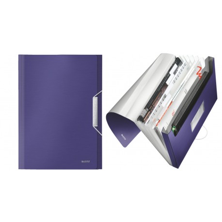 Mapa tip Proiect LEITZ Style, plastic PP - albastru titan