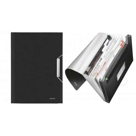 Mapa tip Proiect LEITZ Style, plastic PP - negru satin