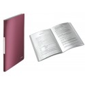 Dosar de prezentare cu 20 de folii, LEITZ Style, plastic PP - grena