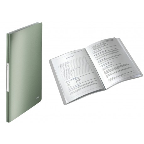 Dosar de prezentare cu 20 de folii, LEITZ Style, plastic PP - fistic