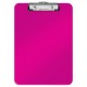 Clipboard simplu Leitz WOW, PS - roz metalizat