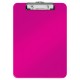 Clipboard simplu Leitz WOW, PS - roz metalizat