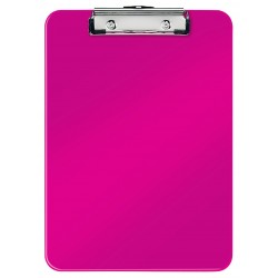 Clipboard simplu Leitz WOW, PS - roz metalizat