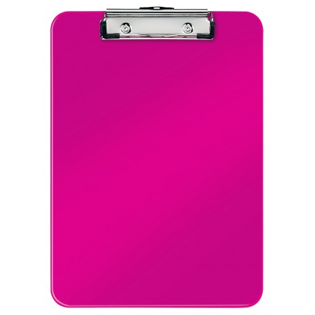 Clipboard simplu Leitz WOW, PS - roz metalizat