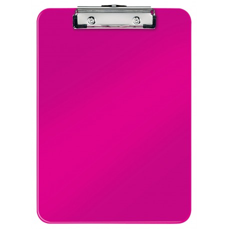 Clipboard simplu Leitz WOW, PS - roz metalizat