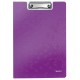 Clipboard dublu LEITZ Wow, polyfoam - mov metalizat