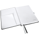 Caiet de birou A5, LEITZ Style, coperti carton rigid - negru satin, hartie crem - matematica