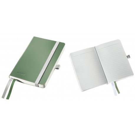 Caiet de birou A6, LEITZ Style, coperti flexibile - fistic, hartie crem - dictando