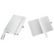 Caiet de birou A6, LEITZ Style, coperti flexibile - alb arctic, hartie crem - matematica
