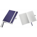 Caiet de birou A6, LEITZ Style, coperti flexibile - albastru titan, hartie crem - matematica