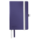 Caiet de birou A6, LEITZ Style, coperti flexibile - albastru titan, hartie crem - matematica