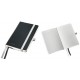 Caiet de birou A6, LEITZ Style, coperti flexibile - negru satin, hartie crem - matematica