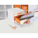 Foarfece pentru birou LEITZ Wow Titanium, 205 mm - portocaliu metalizat