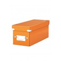 Cutie pentru 30/60 CD-uri cu carcasa Jewel/Slim, LEITZ Click & Store, carton laminat - portocaliu