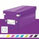 Cutie pentru 30/60 CD-uri cu carcasa Jewel/Slim, LEITZ Click & Store, carton laminat - mov