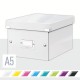 Cutie arhivare 216 x 160 x 282 mm, LEITZ Click & Store, carton laminat - alb