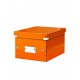 Cutie arhivare 216 x 160 x 282 mm, LEITZ Click & Store, carton laminat - portocaliu