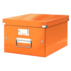 Cutie arhivare 281 x 200 x 369 mm, LEITZ Click & Store, carton laminat - portocaliu