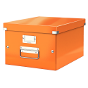 Cutie arhivare 281 x 200 x 369 mm, LEITZ Click & Store, carton laminat - portocaliu