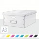 Cutie arhivare 369 x 200 x 484 mm, LEITZ Click & Store, carton laminat - alb