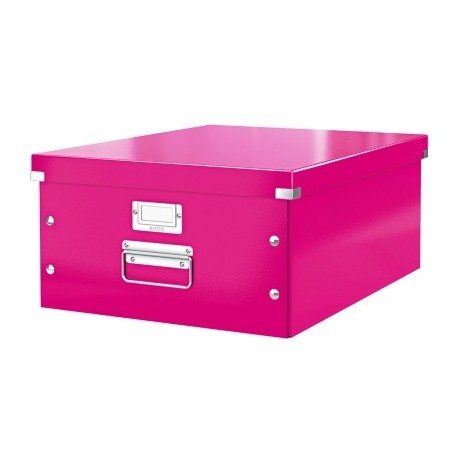 Cutie arhivare 369 x 200 x 484 mm, LEITZ Click & Store, carton laminat - roz