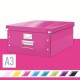 Cutie arhivare 369 x 200 x 484 mm, LEITZ Click & Store, carton laminat - roz