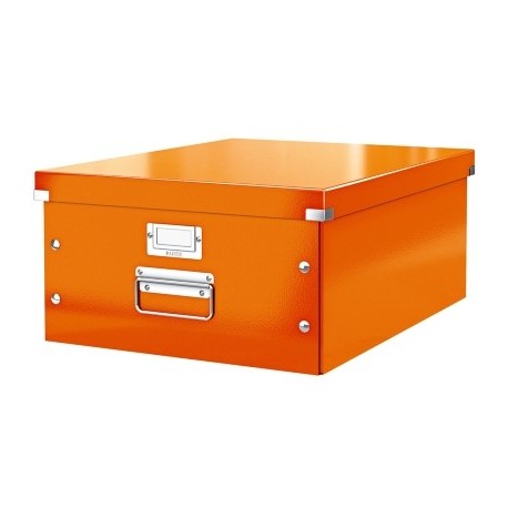 Cutie arhivare 369 x 200 x 484 mm, LEITZ Click & Store, carton laminat - portocaliu