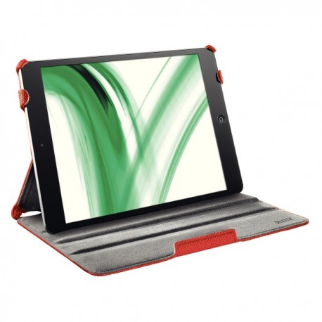 Carcasa LEITZ Complete Smart Grip, cu capac pentru iPad Air - rosu