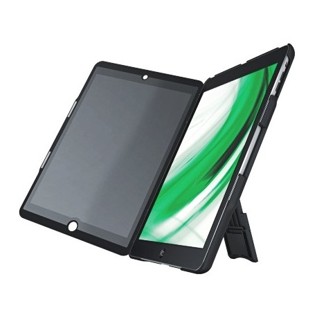 Multi-carcasa LEITZ Complete, cu stativ si capac cu filtru Privacy landscape pentru iPad Air - negru