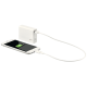 Baterie externa LEITZ Complete cu USB, 6000 mAh - alb