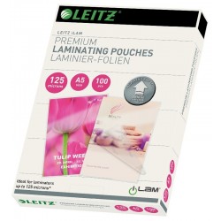 Folie pentru laminare, A5 125 microni 100 folii/top LEITZ